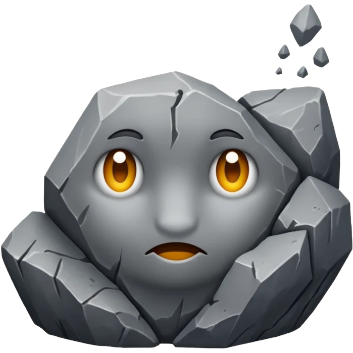 generate me a simple gray rock emoji