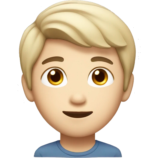 An face of Asian boy with fair skin color and a decent hairstyle  emoji