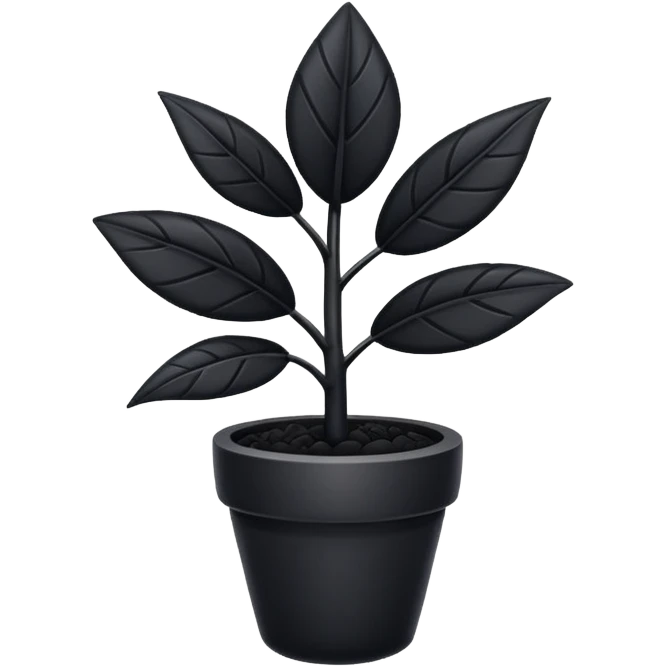 black plant emoji