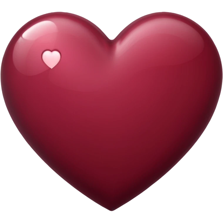 Burgundy heart emoji