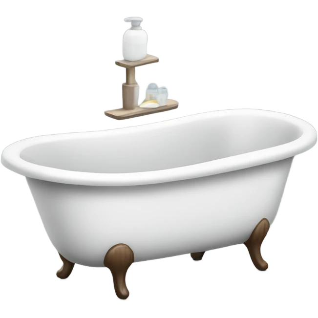 Bathtub with a serving shelf emoji