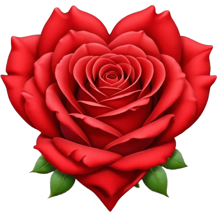 Red rose heart emoji