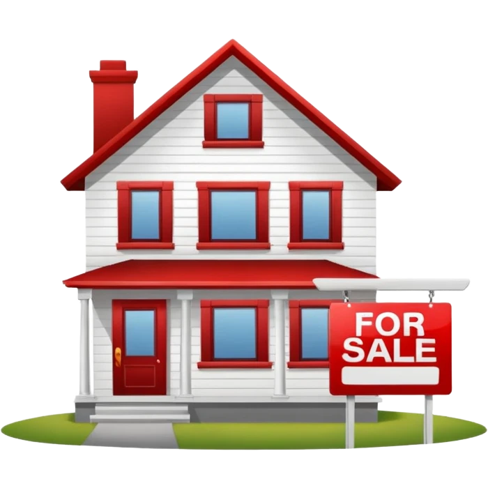 house with for sale sign emoji