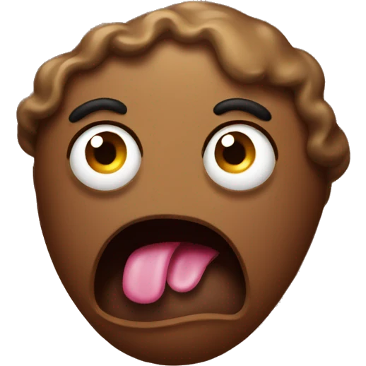 Shocked poop emoji emoji