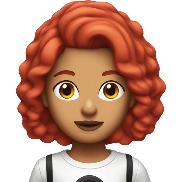 Karol g singer with red hair  emoji