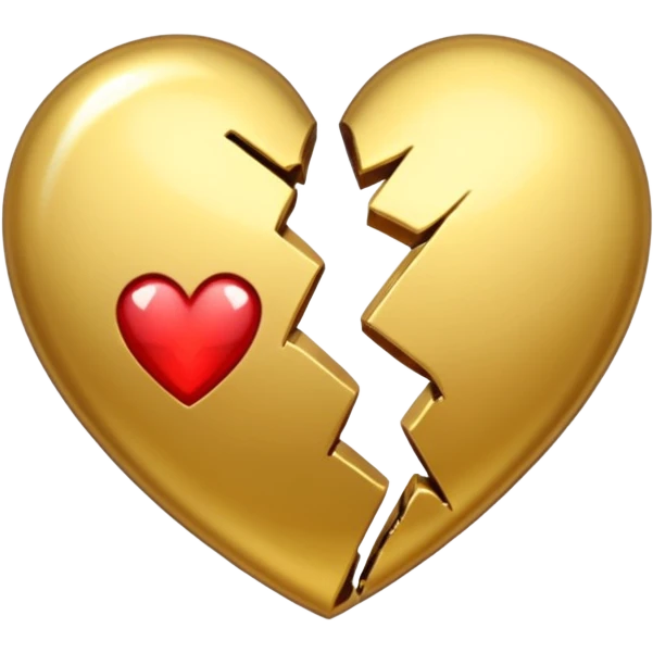 A broken heart glued together by money emoji