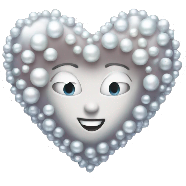 Pearl heart emoji