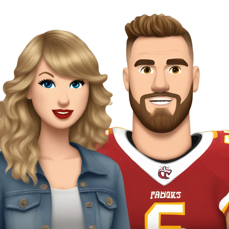 Taylor Swift and Travis Kelce  emoji