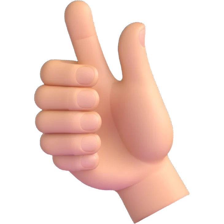 thumbs up hand emoji