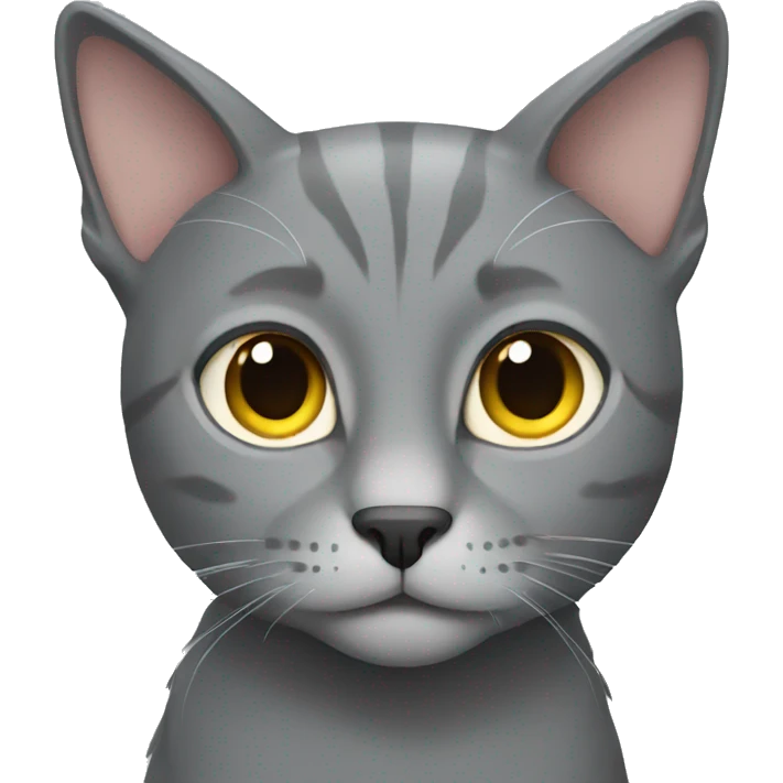 Gray cat emoji
