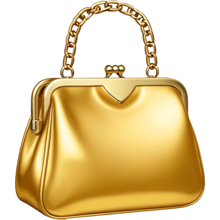 Women's gold bag emoji