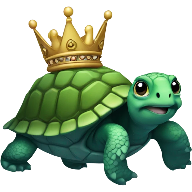 Turtle with a crown  emoji