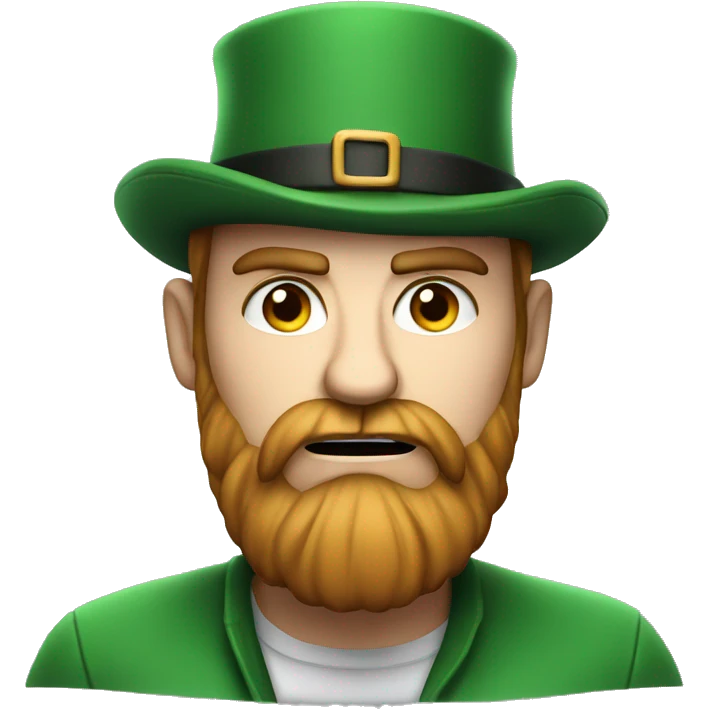 irish very angry man 30 years old with beard and hat emoji