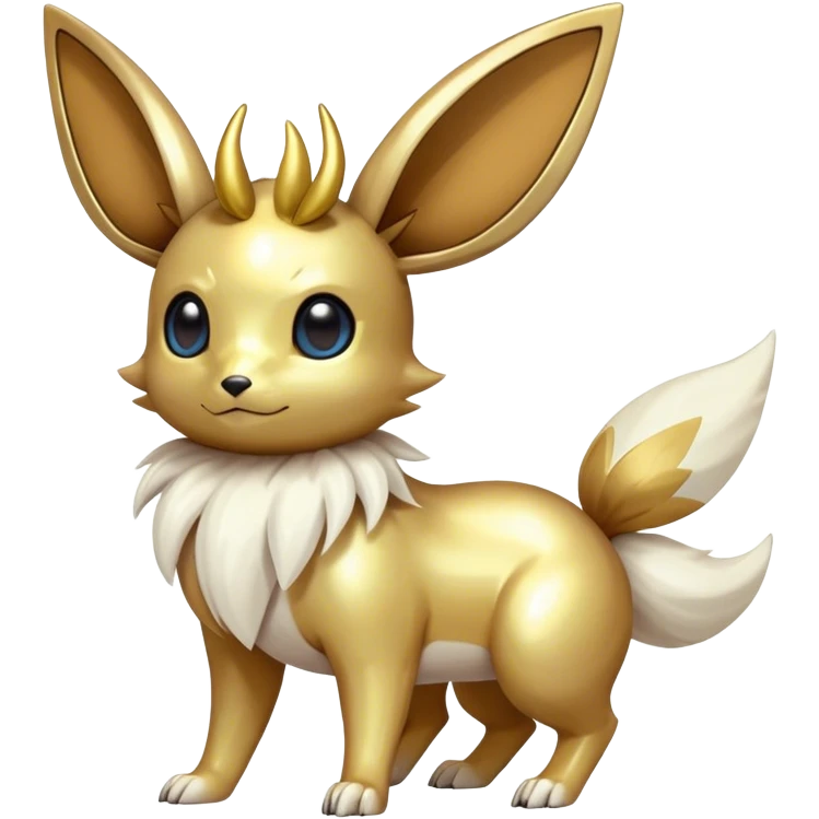 Shiny-Eeveelution-Cute-Fakemon-Beetle-Pokémon-fusion full body emoji