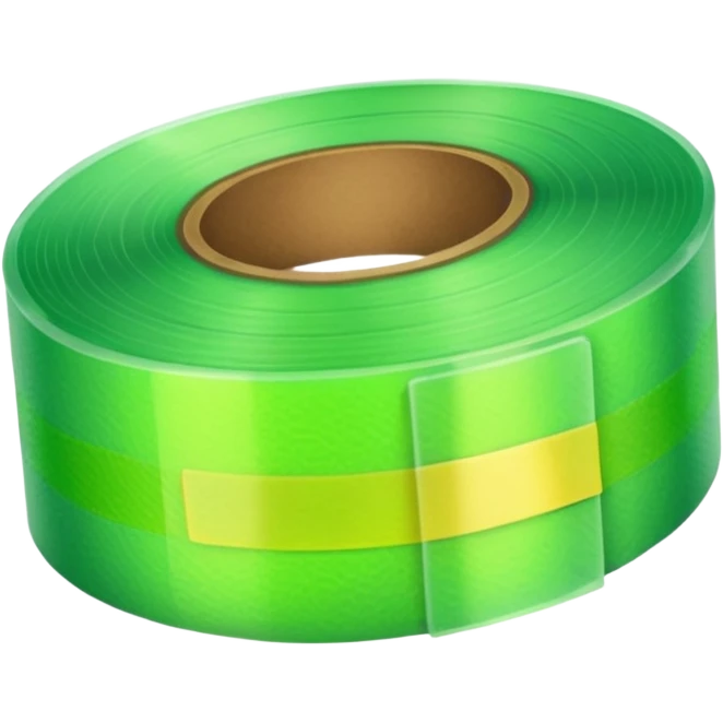 emoji of warm light green tape emoji
