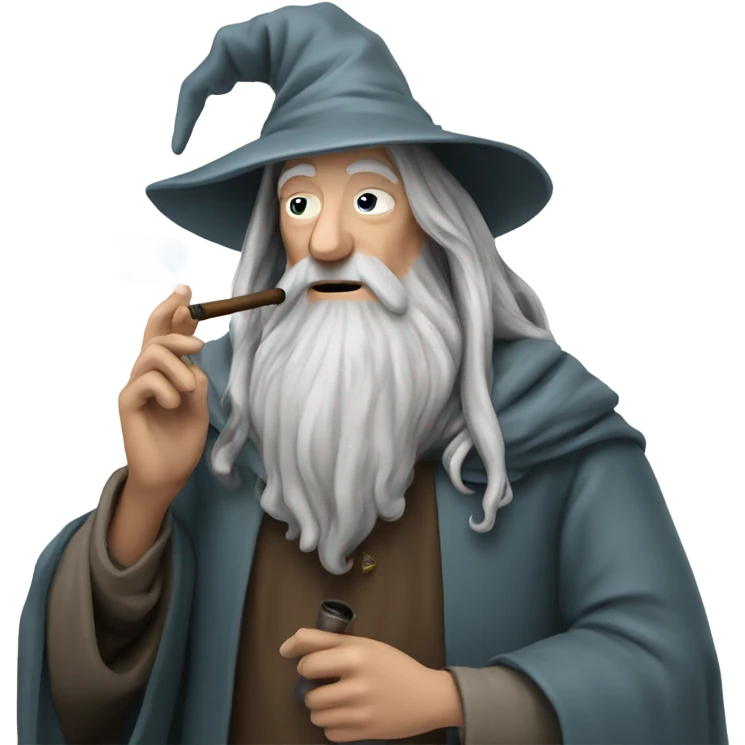 Gandalf smoking a pipe  emoji