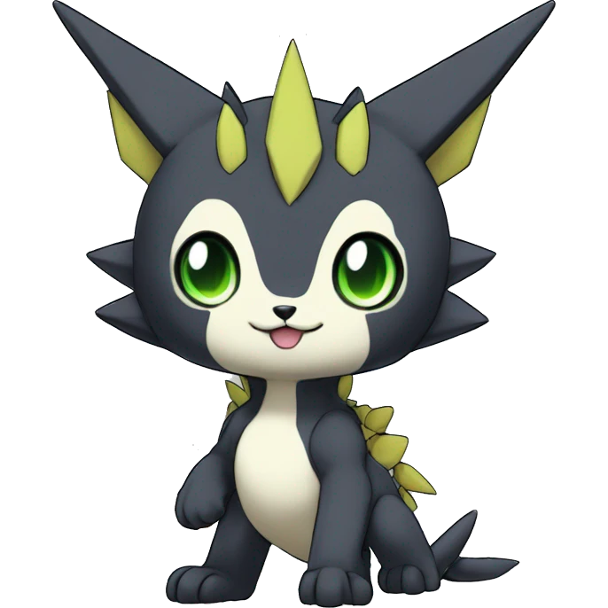  kawaii cool edgy Digimon-Fakemon-animal full body emoji