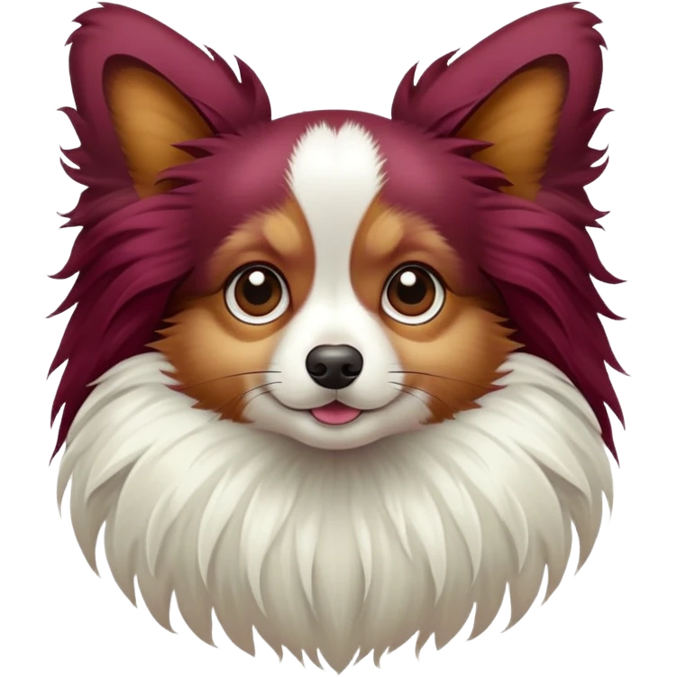 Papillon burgendy  emoji