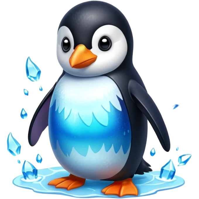 Elemental penguin emoji