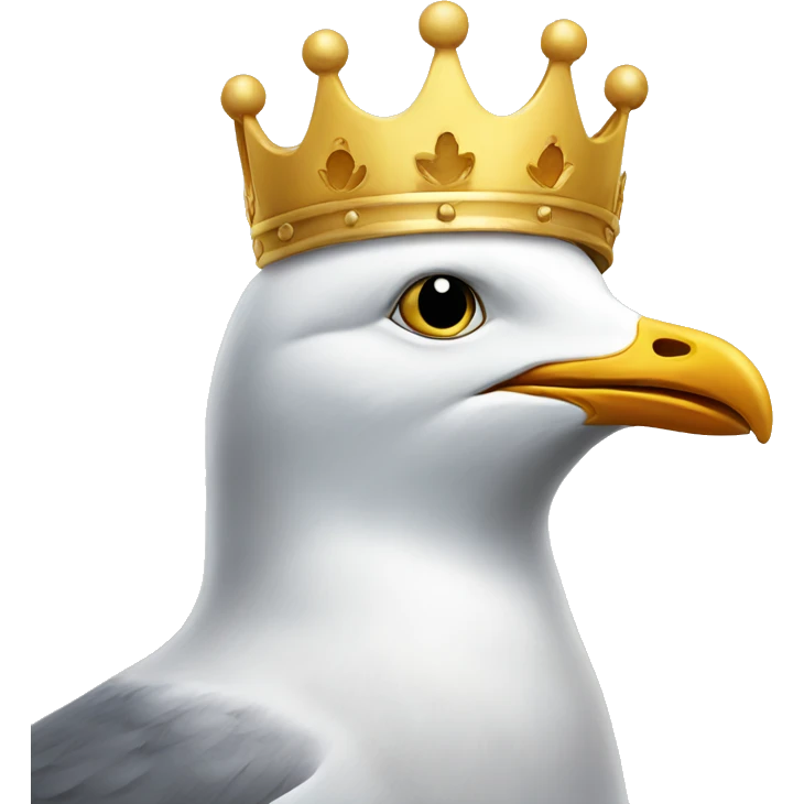 Seagull crown and sun emoji