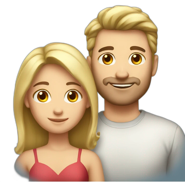 in love caucasian couple emoji