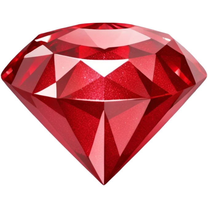 red glitter diamond emoji