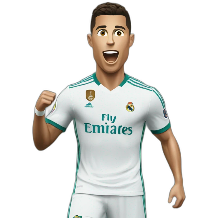Cristiano Ronaldo saying Suiiii emoji