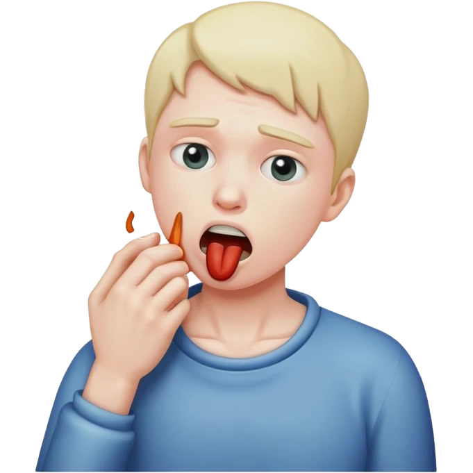 person choking themselves  emoji