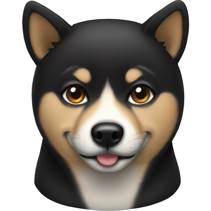 Black shiba ibu emoji