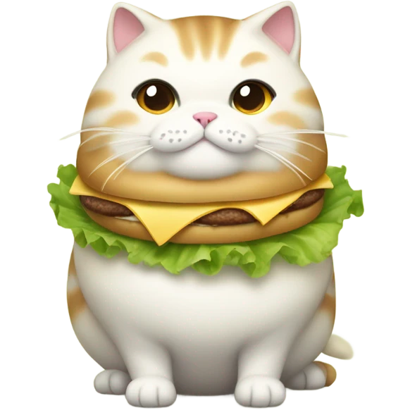 Burger cat emoji