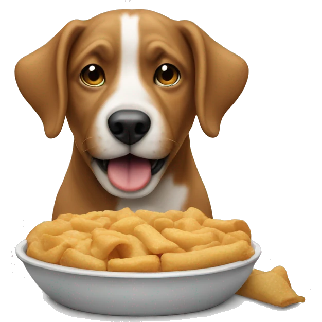 Dog eating emoji