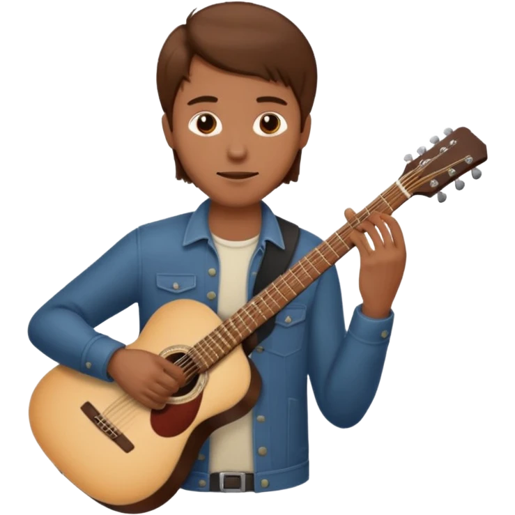 man holding guitar emoji