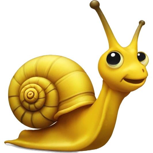 Stingy Yellow Snail emoji