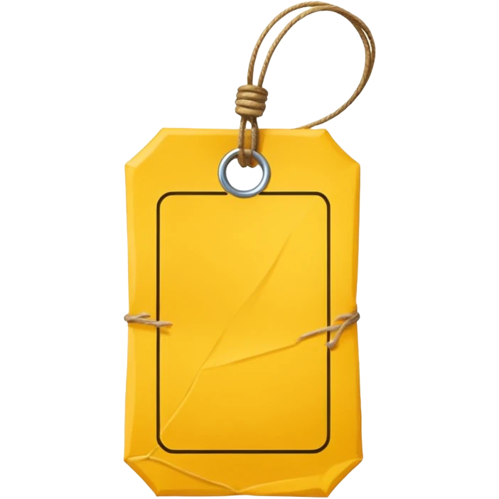  yellow Price tag emoji