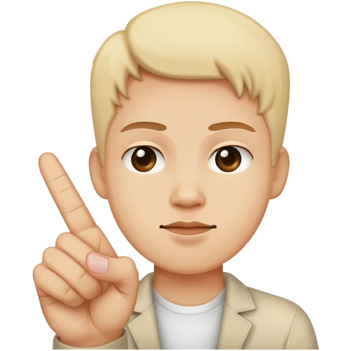 Someone sticking up middle finger  emoji