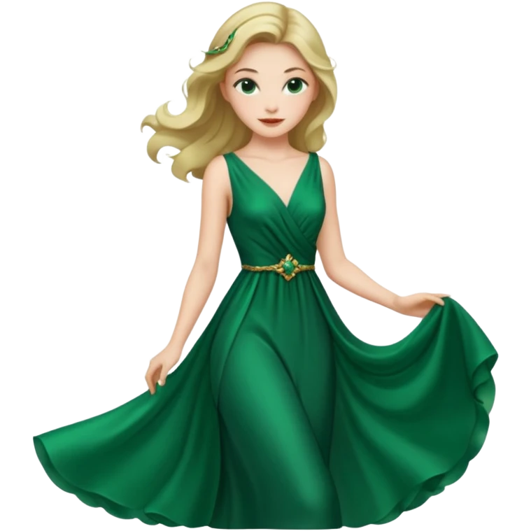 green dress emoji
