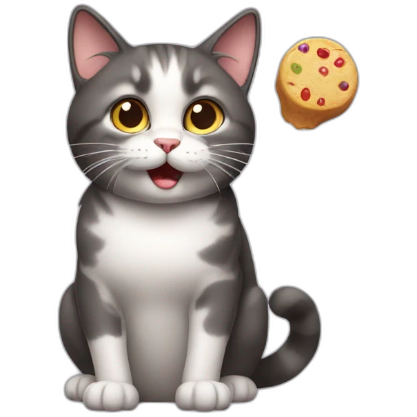 Cat asking for candies emoji