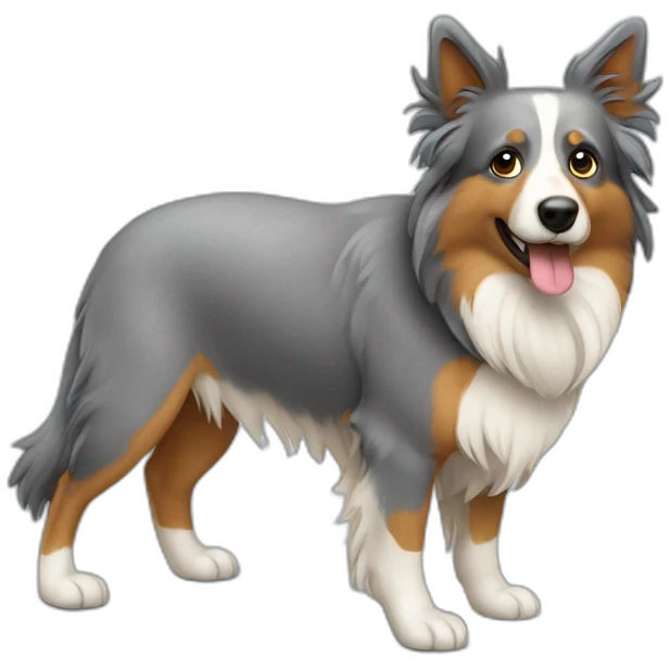 Berger australien gris emoji