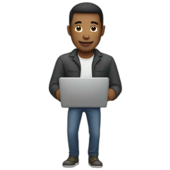 Man with laptop emoji