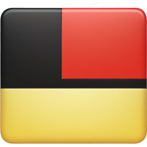 a black and red rectangle with a medium-sized yellow circle in the middle emoji