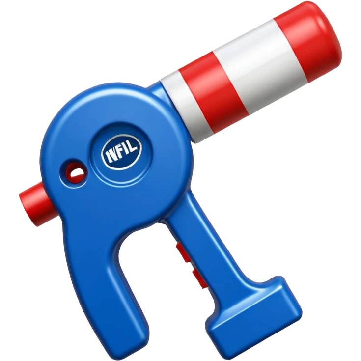 whistle nfl blue (#00A3E0) and red (#F9423A) emoji
