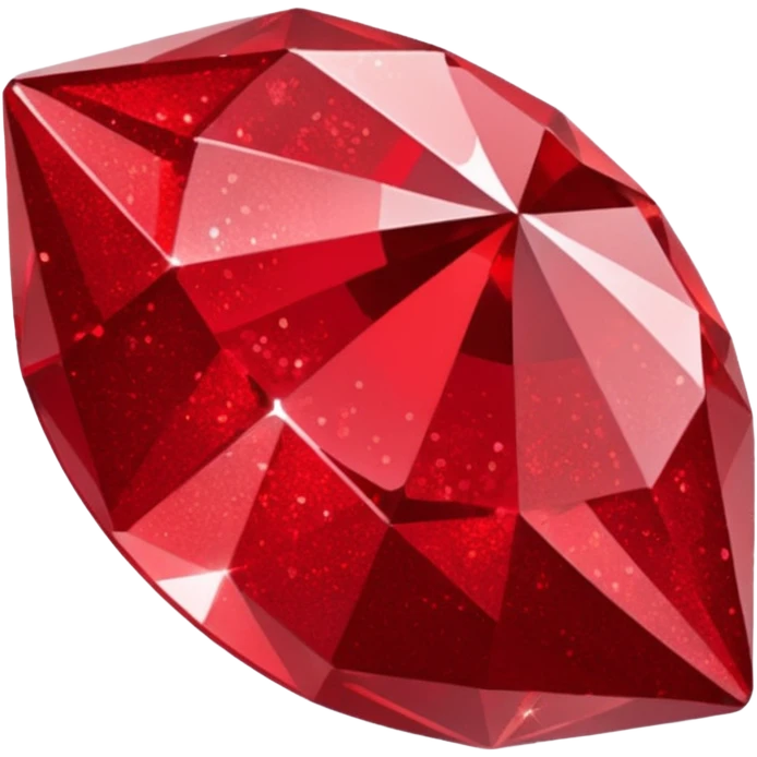 red glitter crystal emoji
