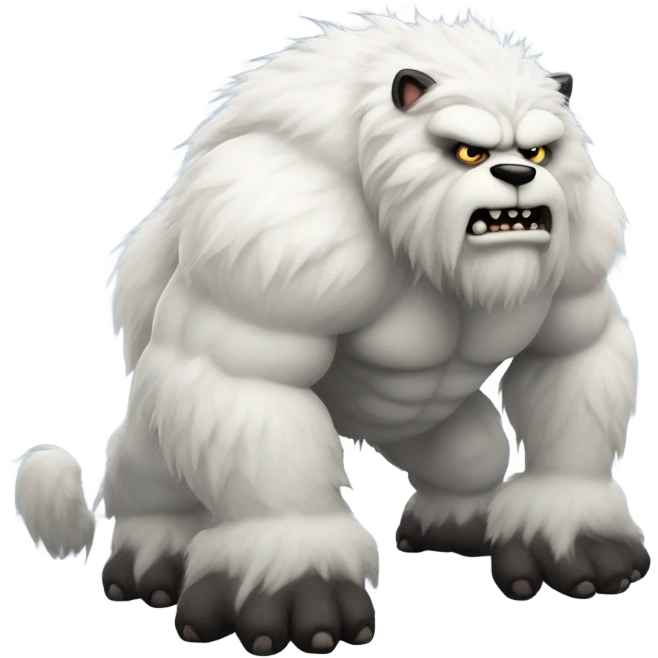 Abominable snowman emoji