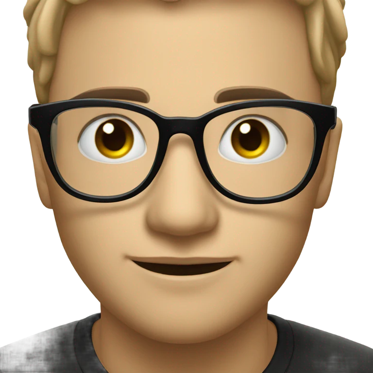 black glasses emoji