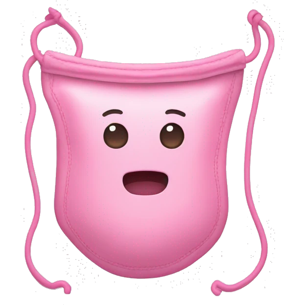 Pink ostomy bag emoji