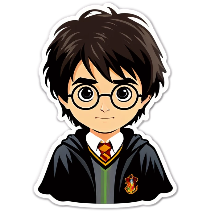 Harry Potter with head￼wig emoji