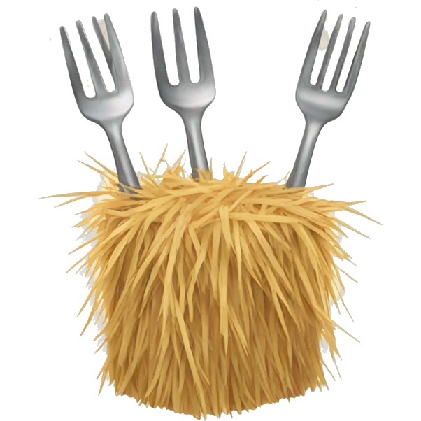 hay forks emoji