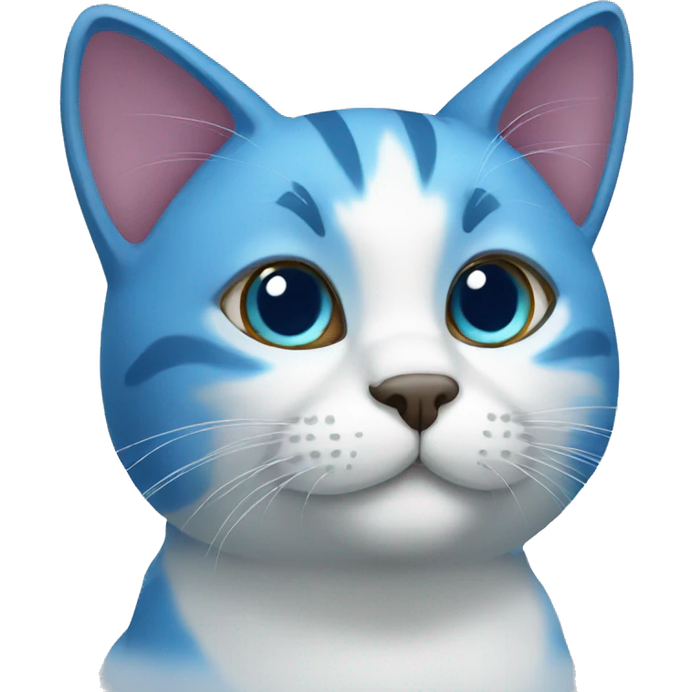 blue cat emoji