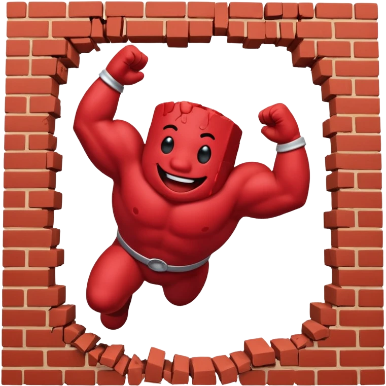 Kool Aid Man bursting through a wall emoji