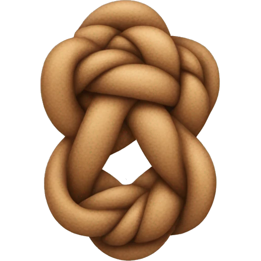 Cute knot light brown emoji